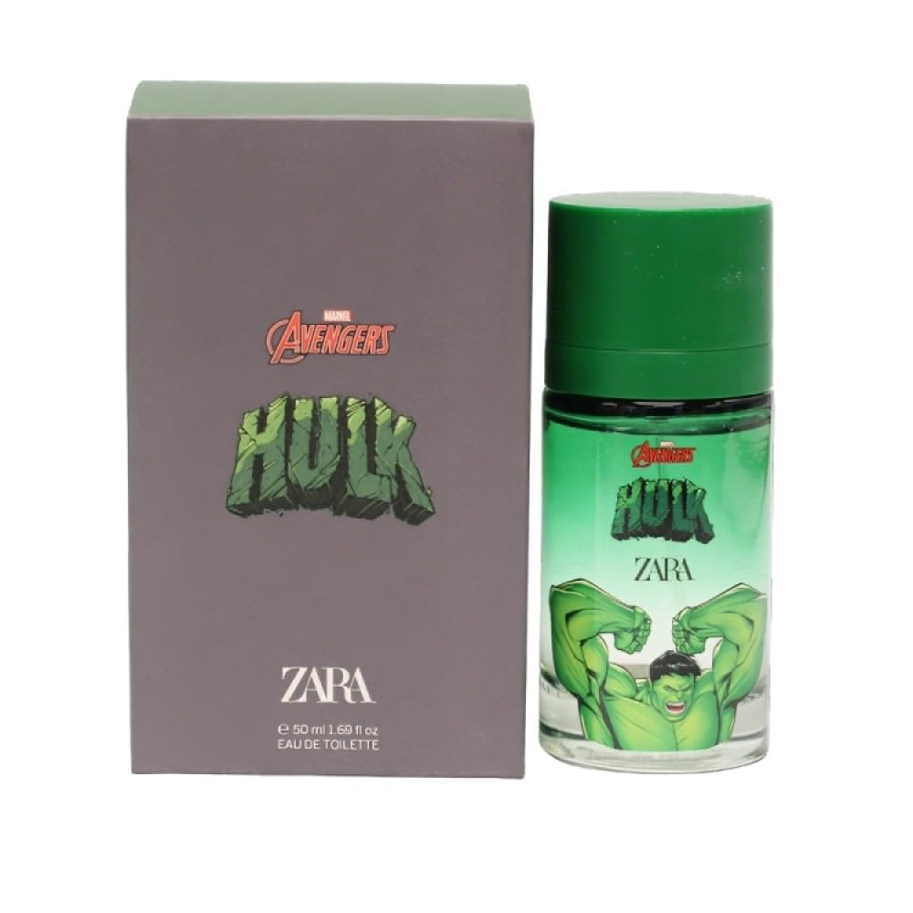 ZARA Avengirs Hulk EDT bottle close-up, ideal for everyday wear.