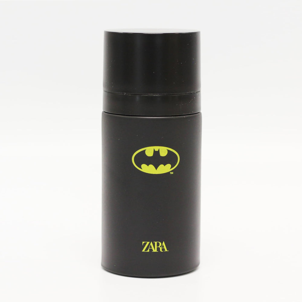 ZARA Batmen EDT close up cap highlighting modern kid friendly design
