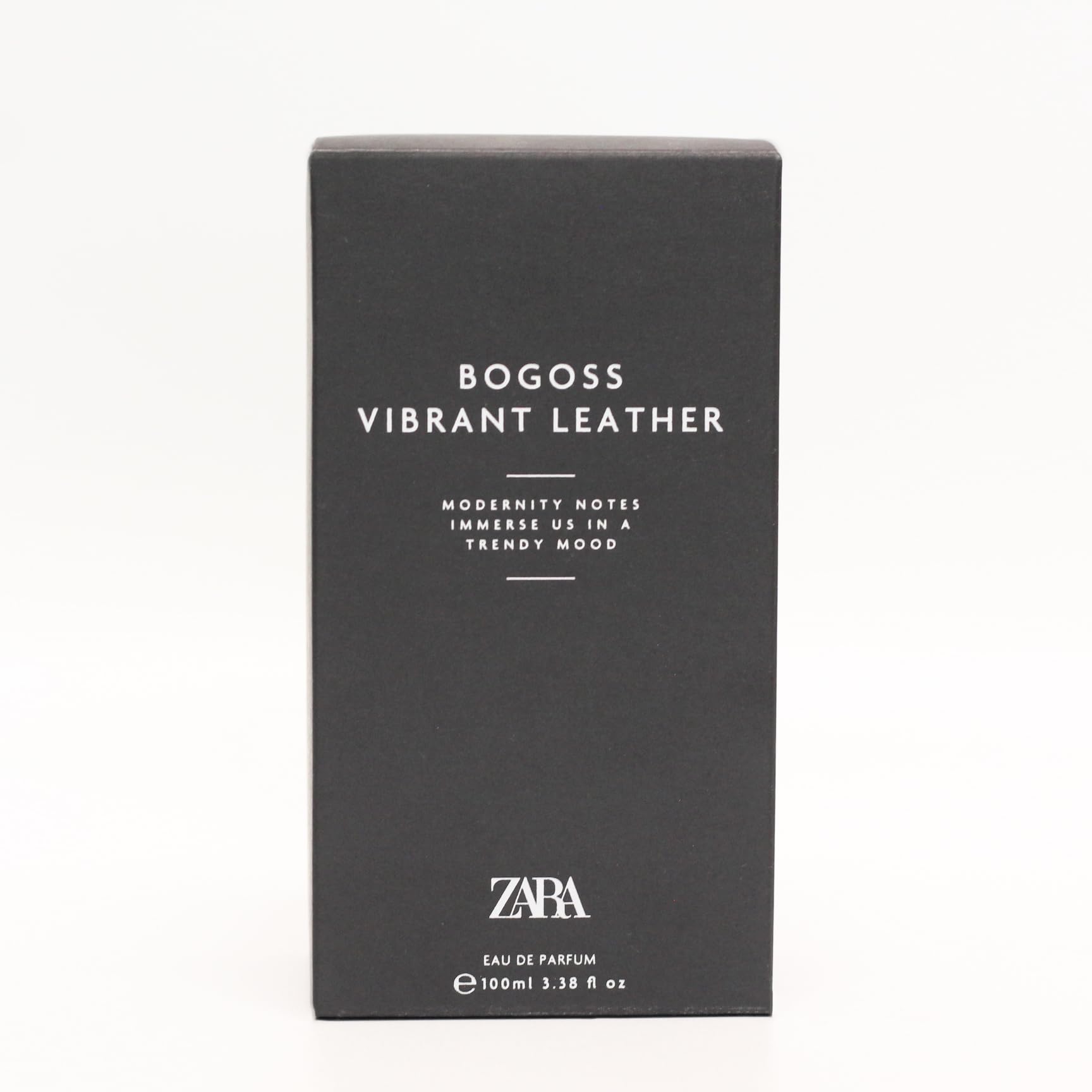 Zara Bogoss Vibrant Leather back label reveals ingredients and everyday use details