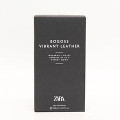 Zara Bogoss Vibrant Leather back label reveals ingredients and everyday use details