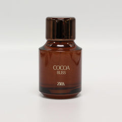 Zara Cocoa Bliss fragrance opening notes of passionfruit and peach lift mood.