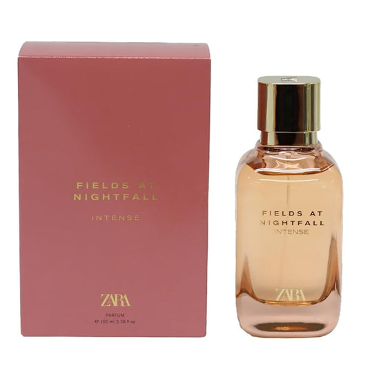 Zara Fields At Nightfall Intense bottle pour reveals a praline opening for evenings