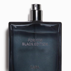 Zara For Him Black Edition packaging highlights premium presentation.