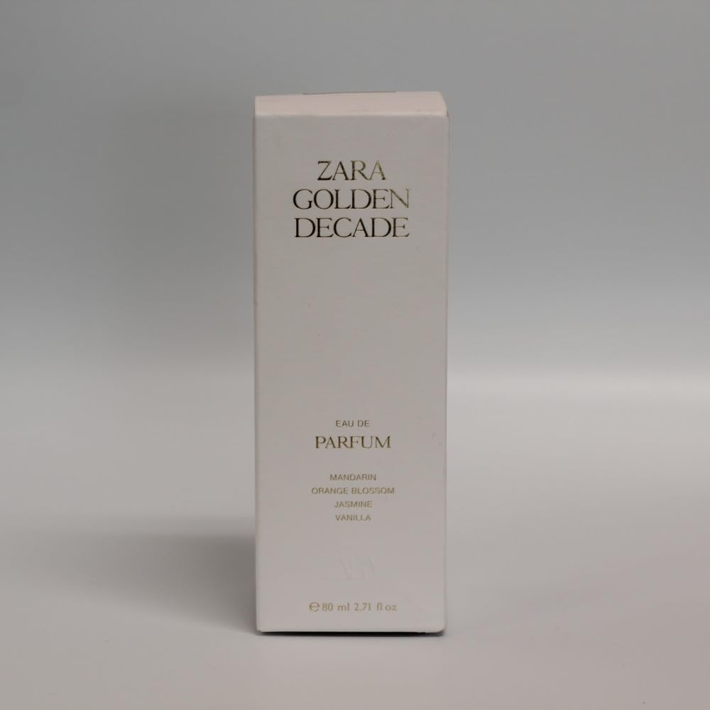 Zara Golden Decade packaging box, gift-ready sophistication