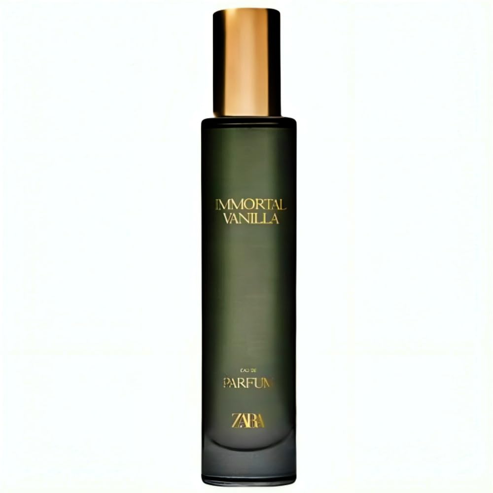 ZARA Immortal Vanilla packaging box highlighting premium fragrance as a gift idea