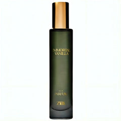 ZARA Immortal Vanilla packaging box highlighting premium fragrance as a gift idea