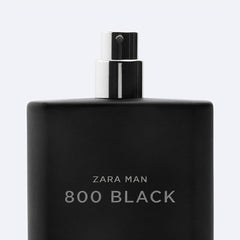 ZARA MAN 800 BLACK EDT side view of bottle with premium masculine styling