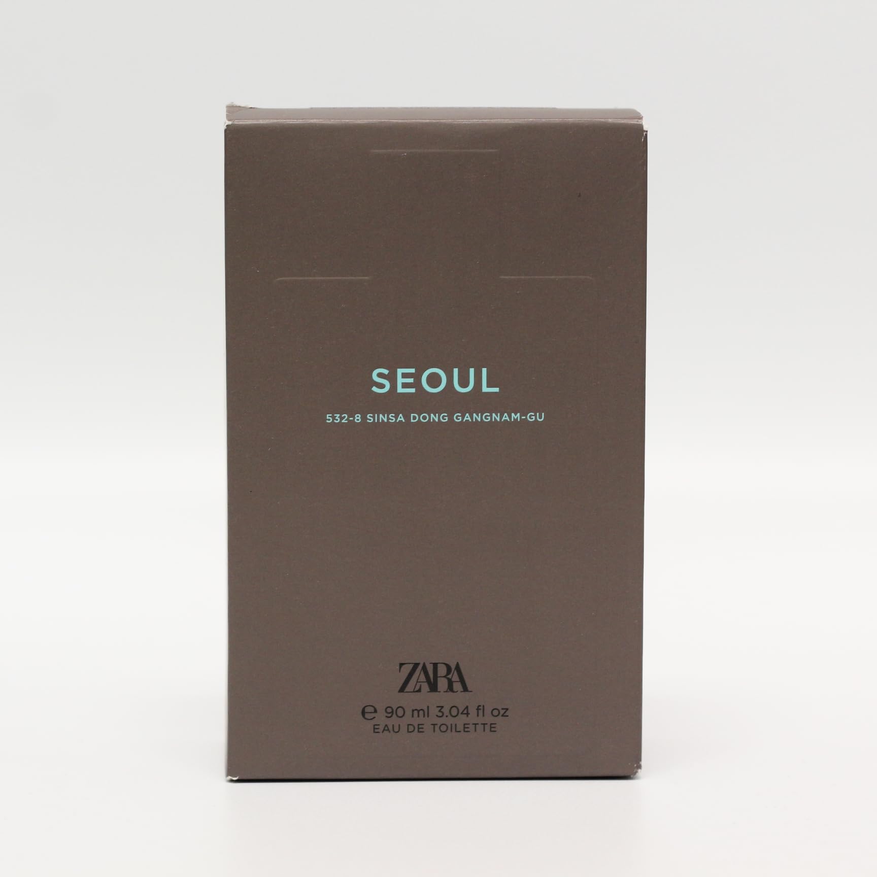 Zara Man Seoul EDT packaging showcases modern design suited for office-ready scent.