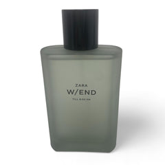 Zara Men's W/END bottle close-up cap detail, premium finish