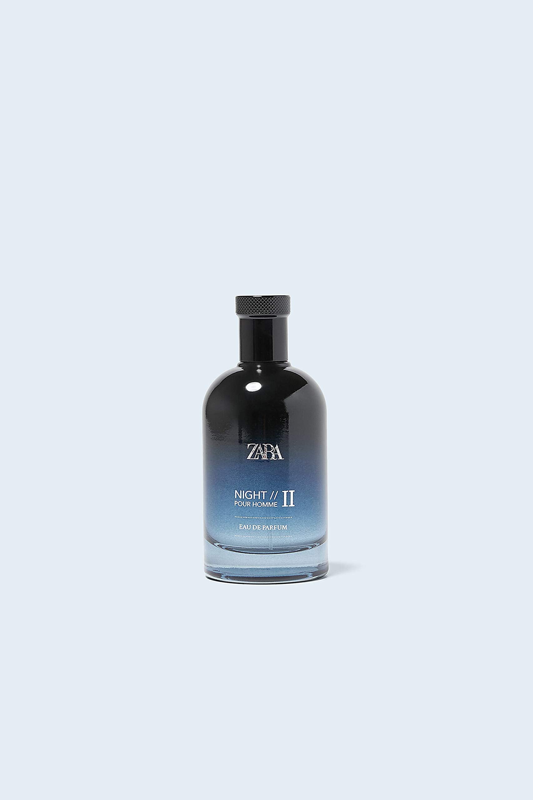 Zara Night Pour Homme II bottle side view, sleek design for modern style