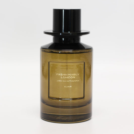 Zara Olfactive Nº04 Fashionably London Elixir box, elegant presentation for gifting