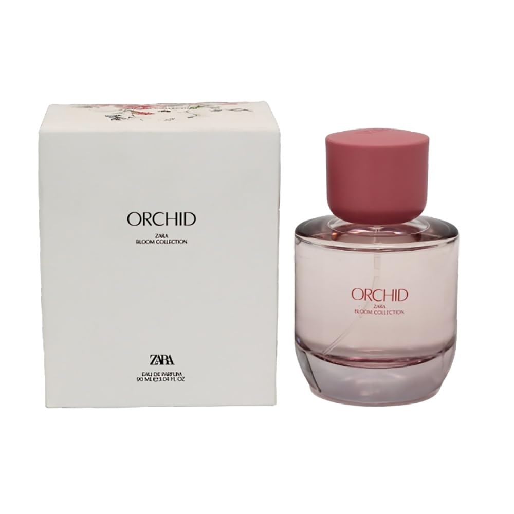 Zara Orchid bottle front view highlighting fresh floral notes for daily elegance.