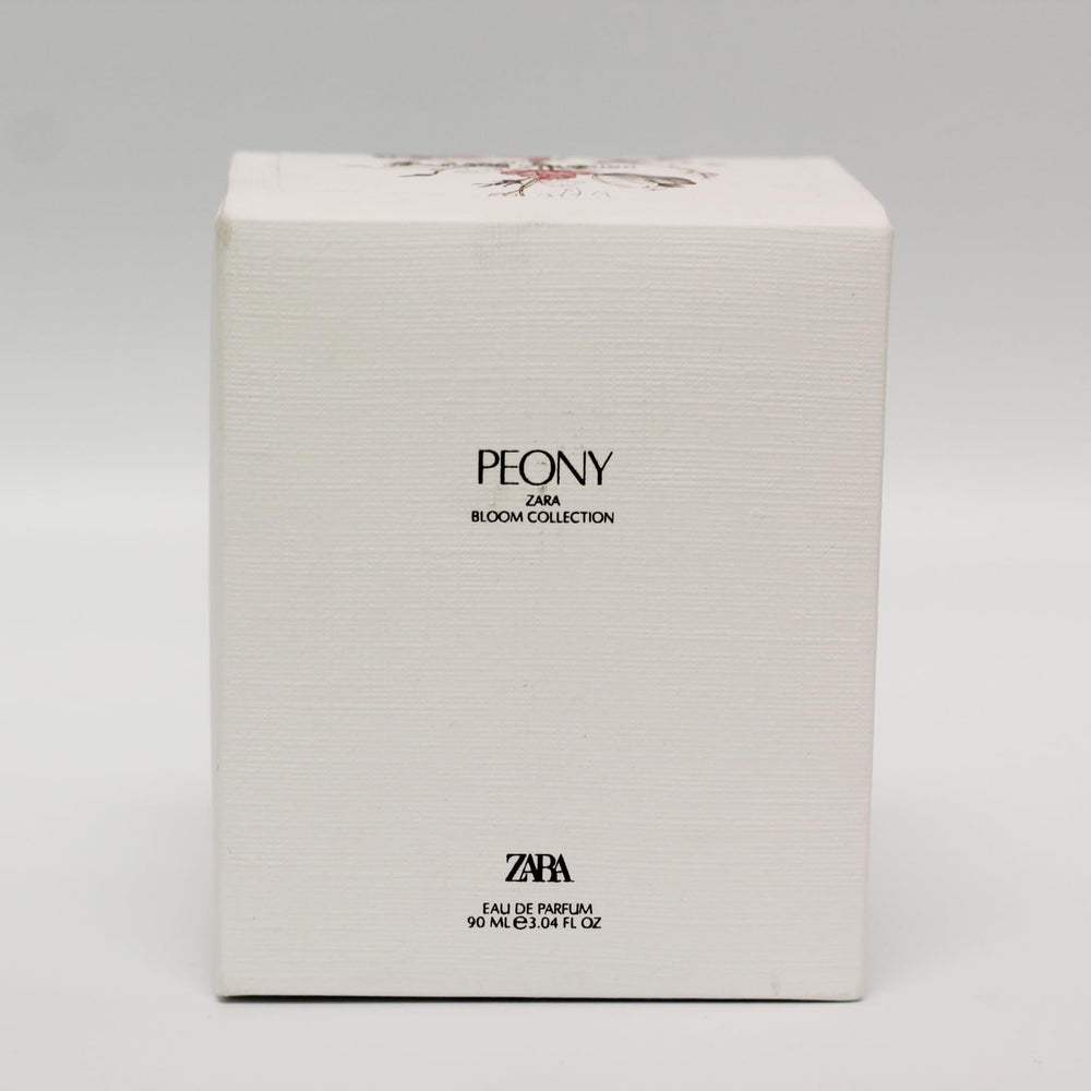 Zara Peony EDP base notes of vanilla and tonka for warmth