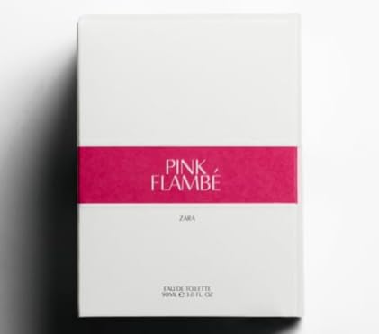 Zara Pink Flambe perfume bottle pour, a refreshing summer fragrance for daily wear.