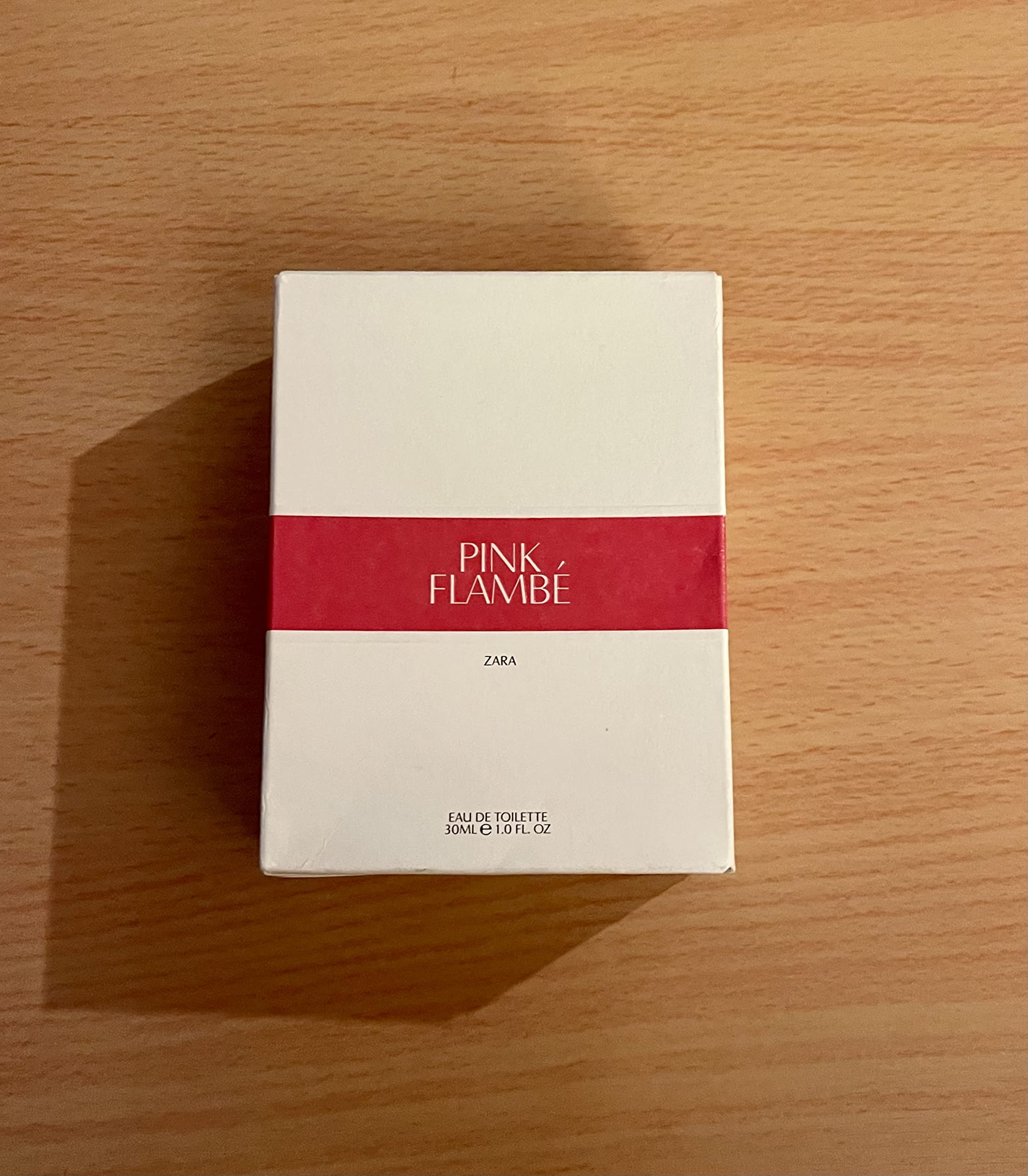 ZARA Pink Flambé EDT 30ml bottle highlights a warm, feminine scent for everyday wear.