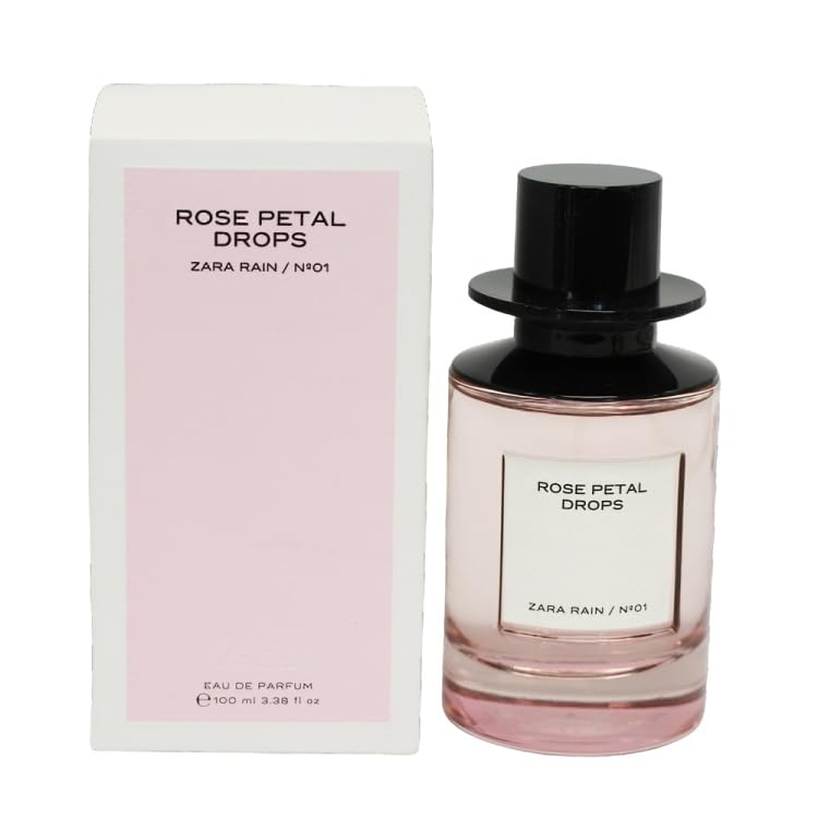 Zara Rain N°01 Rose Petal Drops bottle, ideal for daily elegance