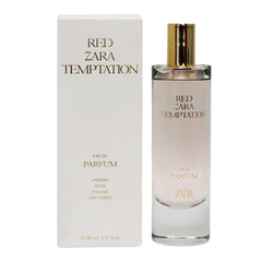 Zara Red Temptation bottle front highlights premium design and luxurious appeal.