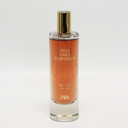 Zara Red Temptation Elixir packaging box highlights premium presentation for gifting.