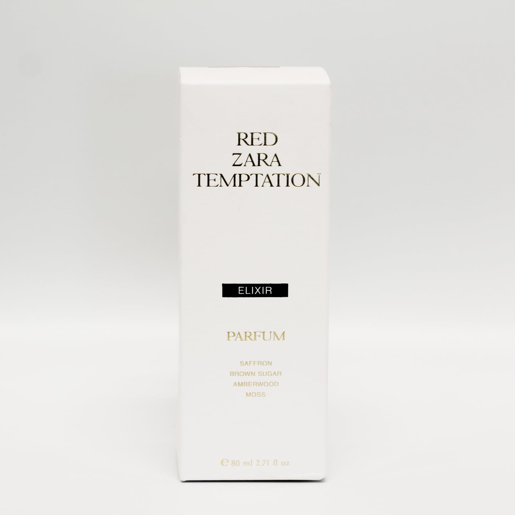 Zara Red Temptation Elixir spray application delivers smooth, long-lasting mist.