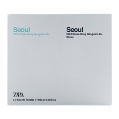 Zara Seoul duo packaging highlights a gift-ready set for him.