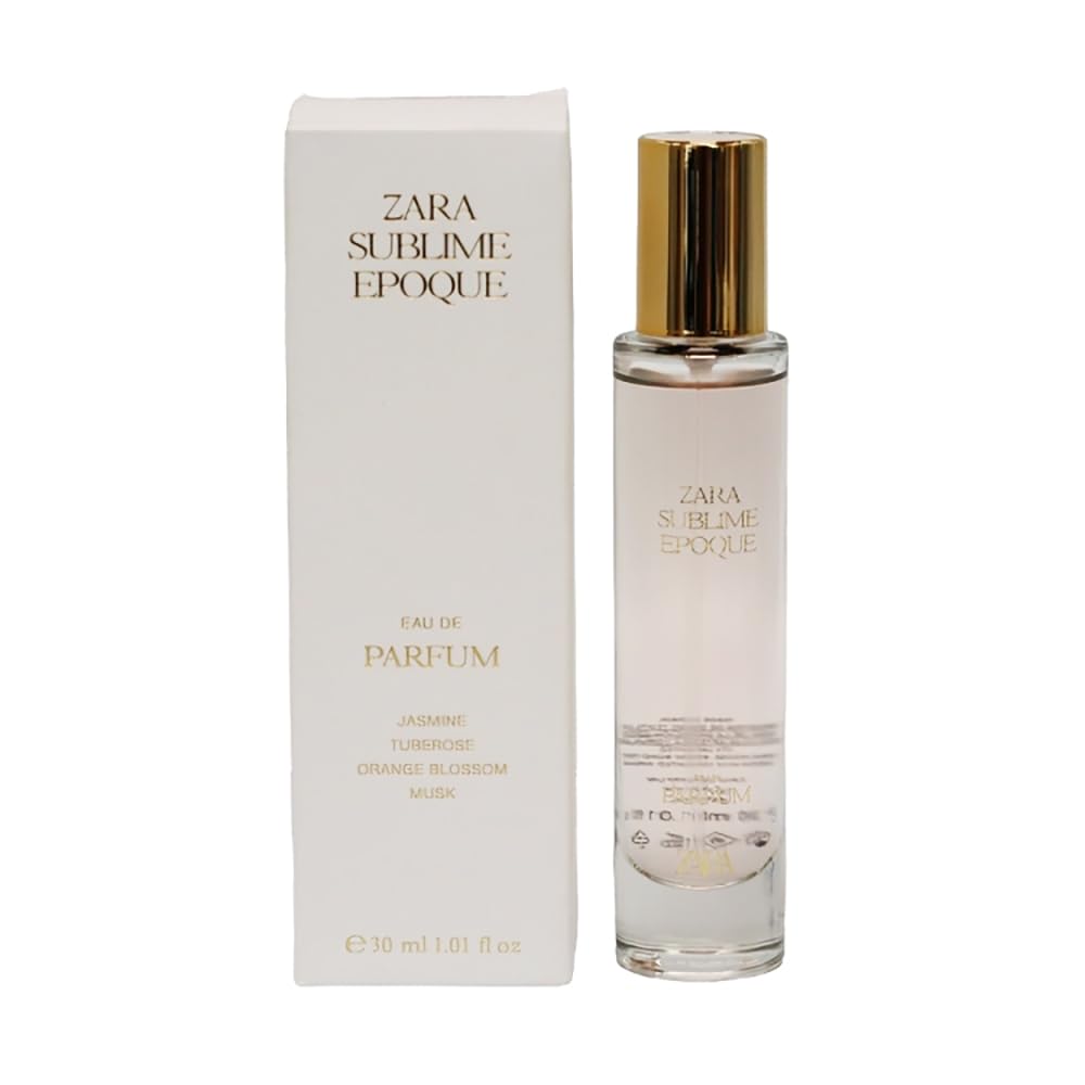 Zara Sublime Epoque bottle close-up highlighting timeless feminine fragrance