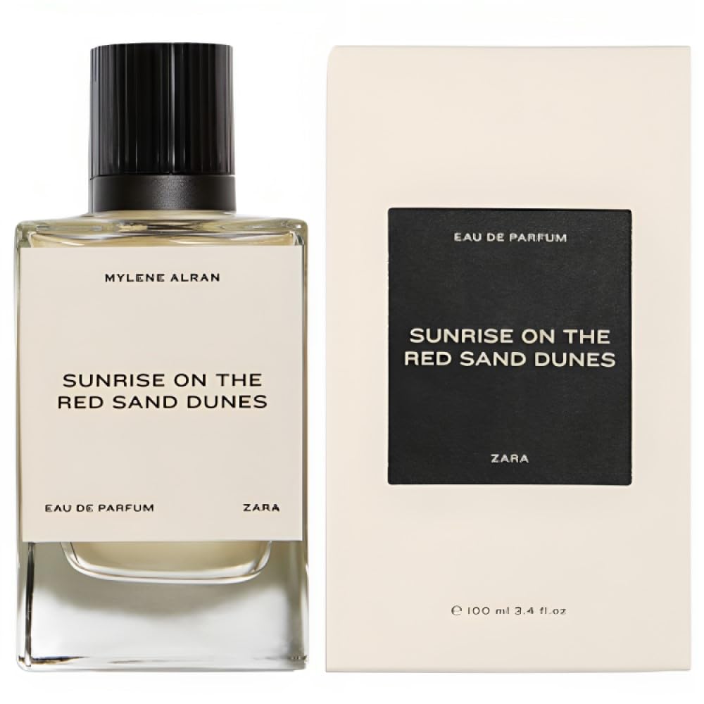 Zara Sunrise bottle front adapting to a desert sunrise look, perfect for daily wear.