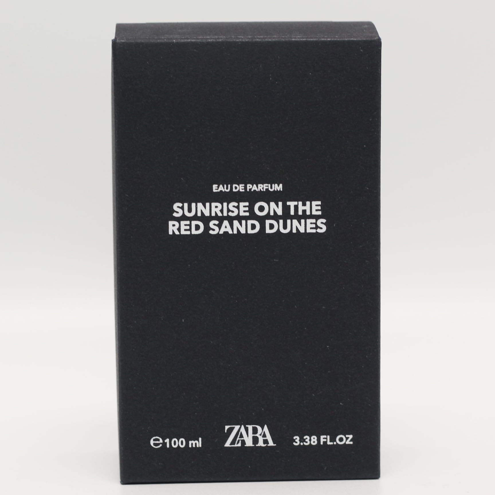 Zara Sunrise packaging showcases a sleek 100 ml bottle