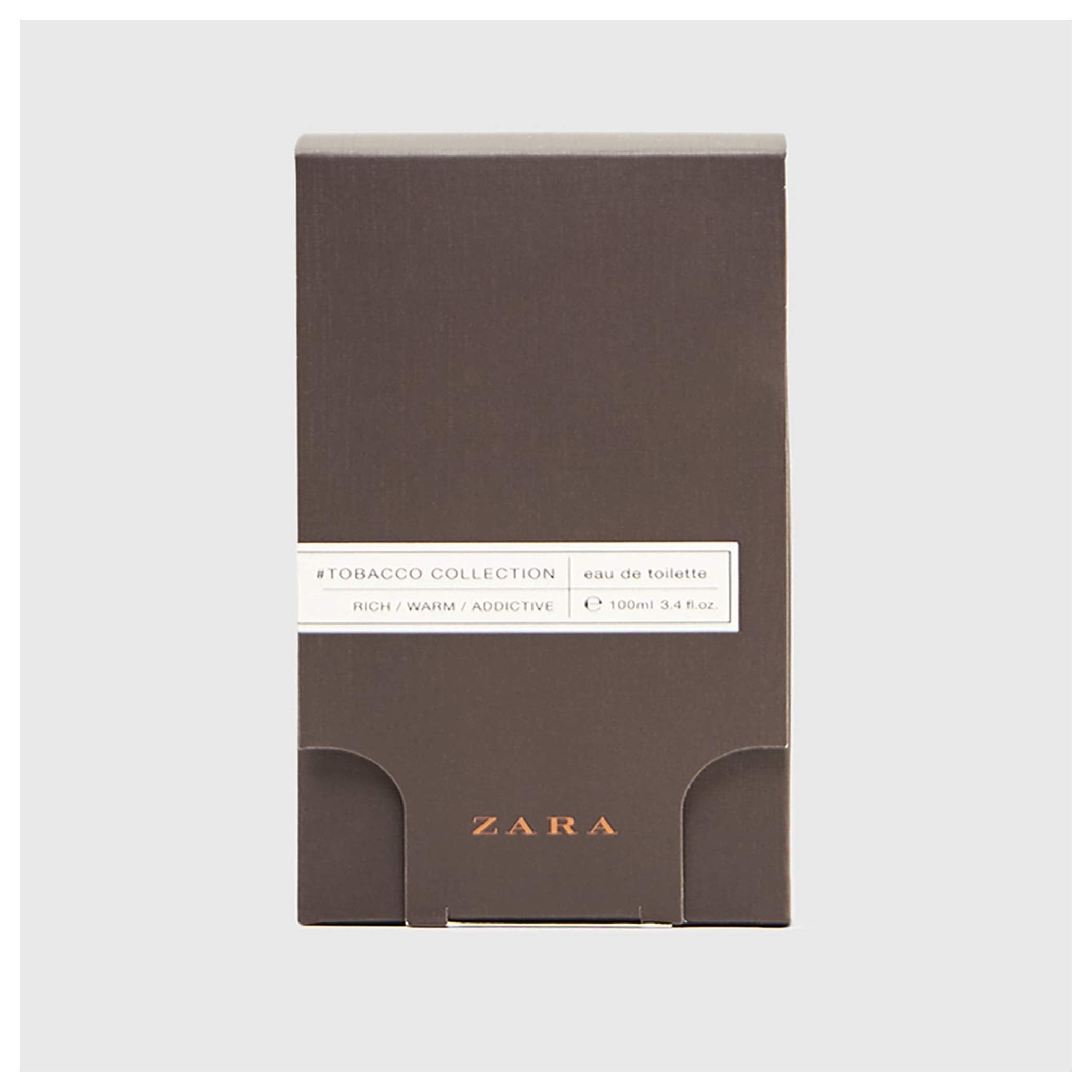 Zara Tobacco Collection bottle cap shows premium design and confident aroma.