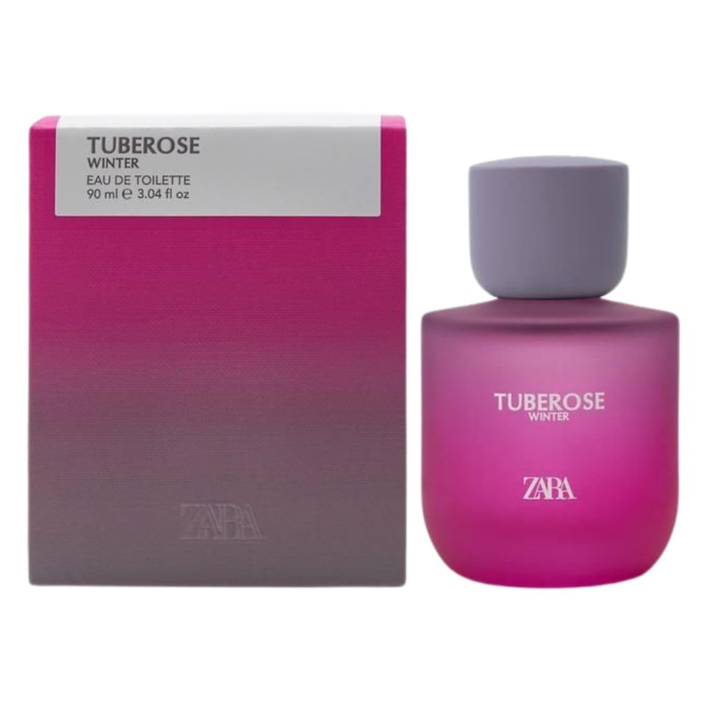 Zara Tuberose Winter EDT bottle front view for timeless everyday elegance