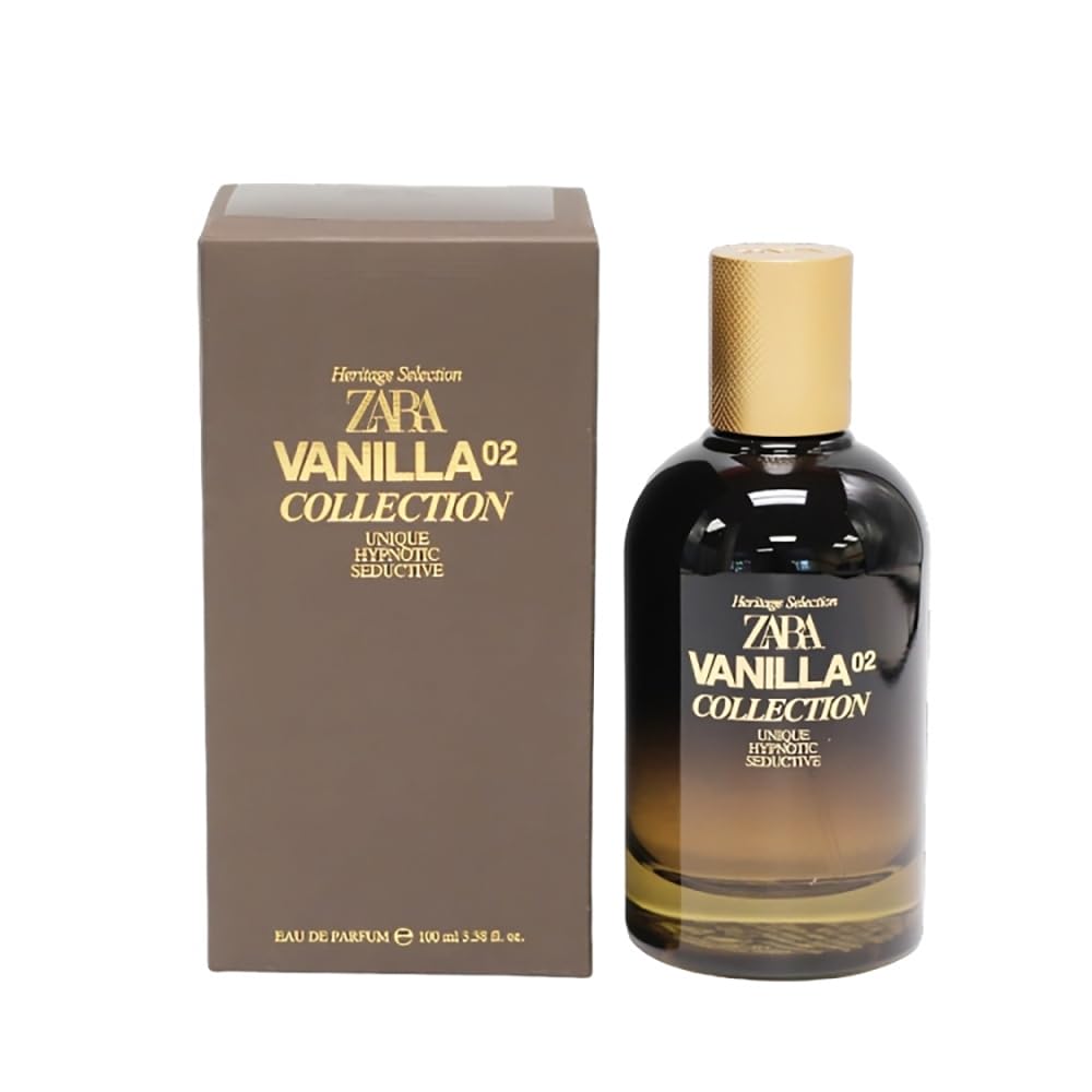 Zara Vanilla Collection 02 bottle pour reveals warm vanilla notes for evenings.
