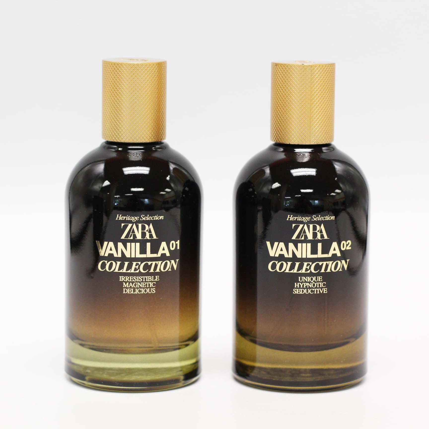 ZARA Vanilla Collection 02 EDP bottle highlighting bourbon vanilla and spicy notes for a gourmand vibe.
