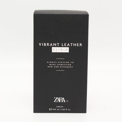 Zara Vibrant Leather Elixir packaging box, premium presentation
