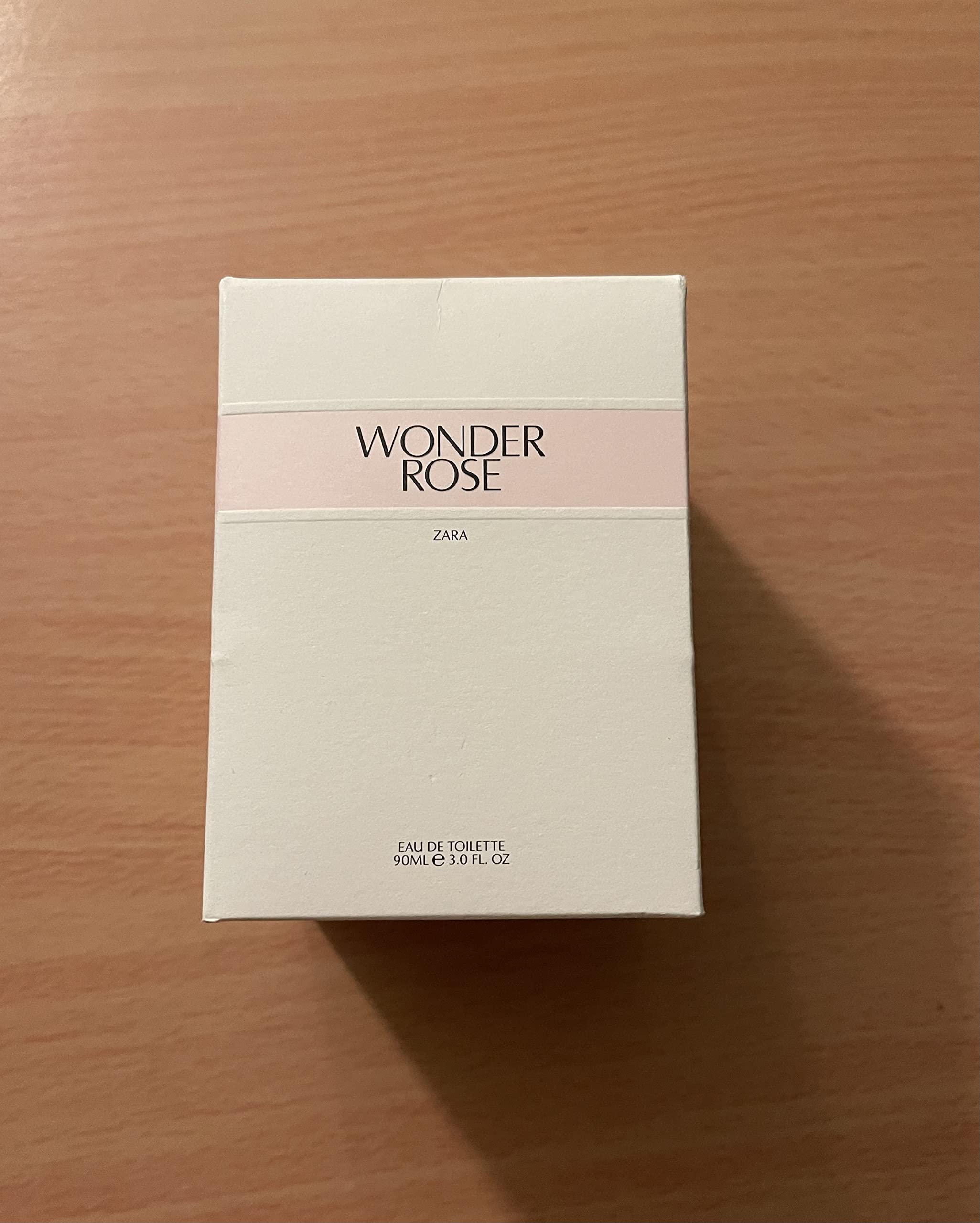 Zara Wonder Rose bottle close-up, elegant floral fragrance for daily wear.