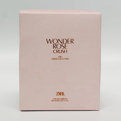 Zara Wonder Rose Crush creamy vanilla base adds warmth for lasting evenings.
