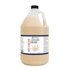 Zatural Hemp Hot Cream applied to sore muscles for soothing joint support.