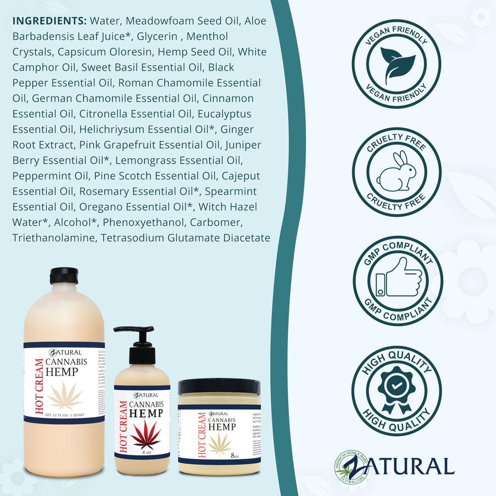Zatural Hemp Hot Cream aromatic essential oil blend with calming scent
