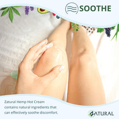 Zatural Hemp Hot Cream heating and cooling sensation during use