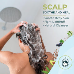 Zatural Neem hair care setup suggesting daily-use routine for nourished hair