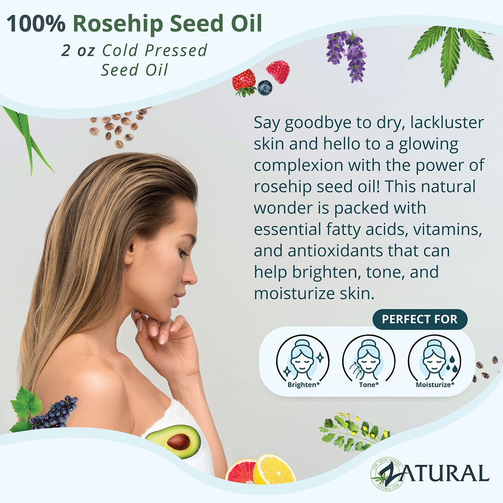 Close-up of Zatural Rosehip Oil label emphasizes pure, cold-pressed quality.