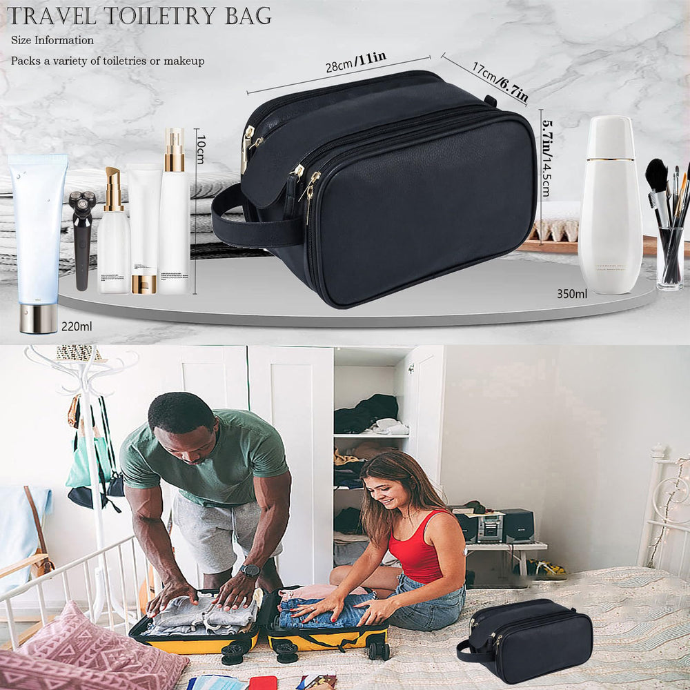 ZCLBJIAHUI bag right-side pocket features grid pockets for cosmetics.