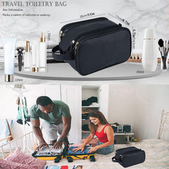 ZCLBJIAHUI bag right-side pocket features grid pockets for cosmetics.