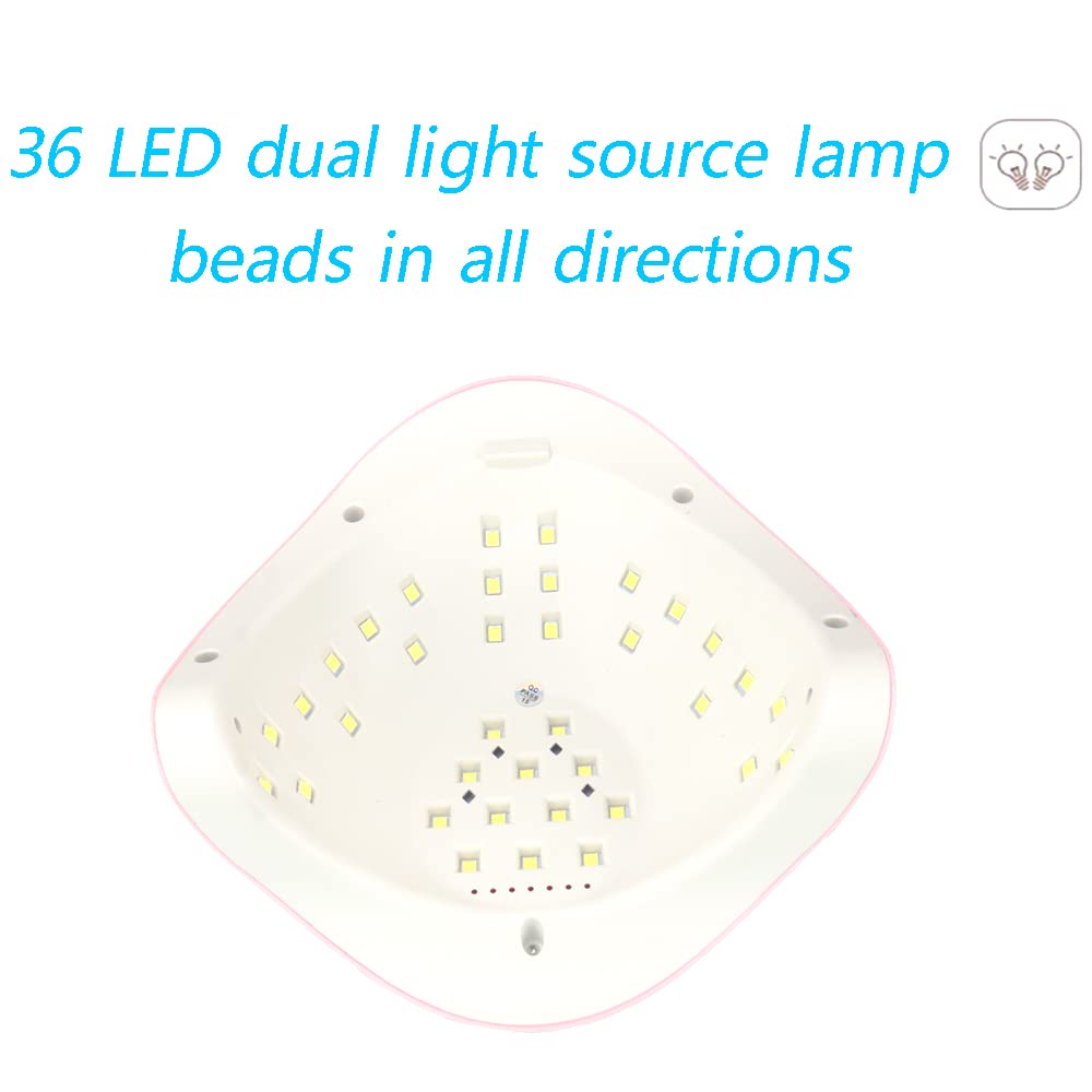 ZDAYOZ curing nail lamp hand-inside demonstrates ergonomic, easy at-home curing