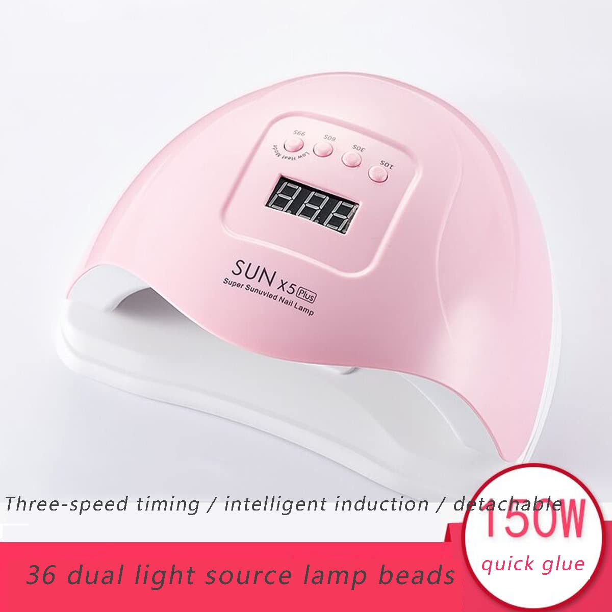 ZDAYOZ curing nail lamp supports 110-240V for versatile use