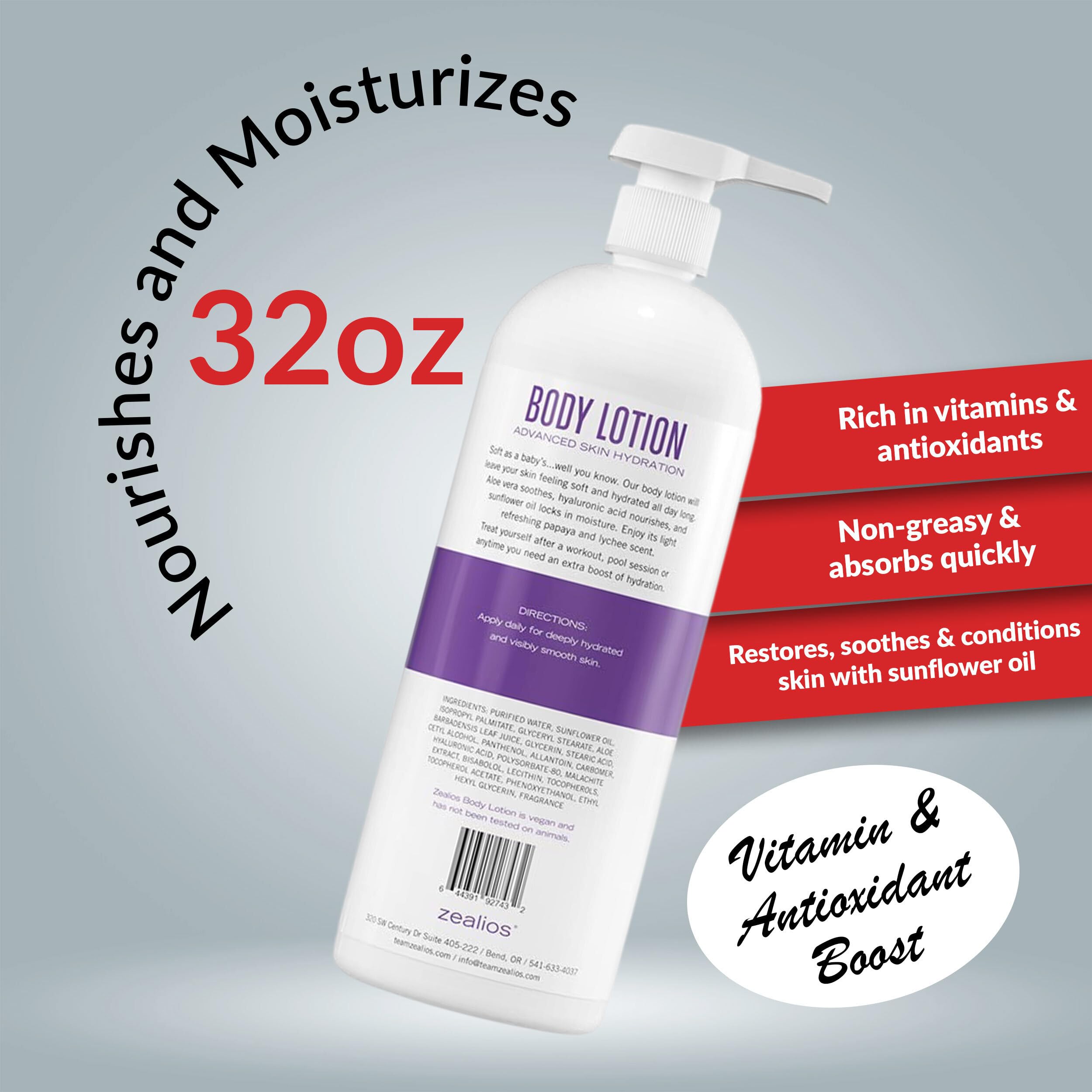 Zealios papaya and lychee scent adds a light, fresh fragrance.