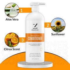 Zealios color-safe formula protects color-treated hair during use.