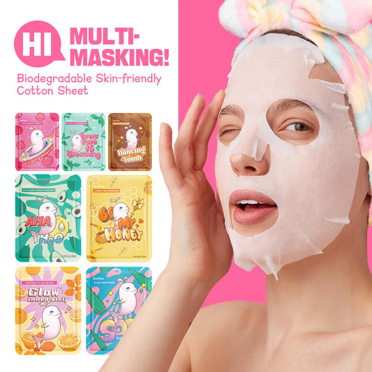 ZealSea sheet mask close-up, easy wear and comfortable coverage.