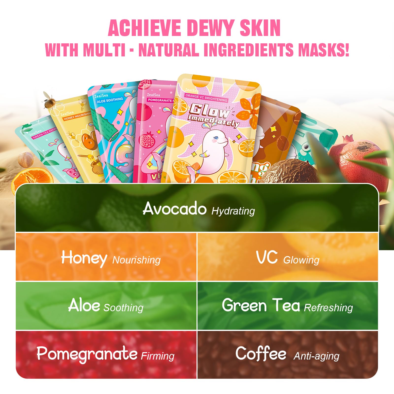 ZealSea Honey VC mask offering nourishing, lightweight hydration