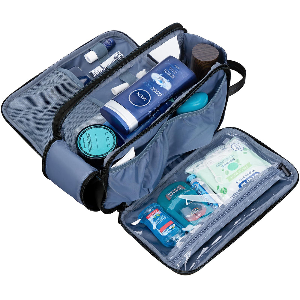 ZEEMO travel toiletry bag interior pockets and organizers