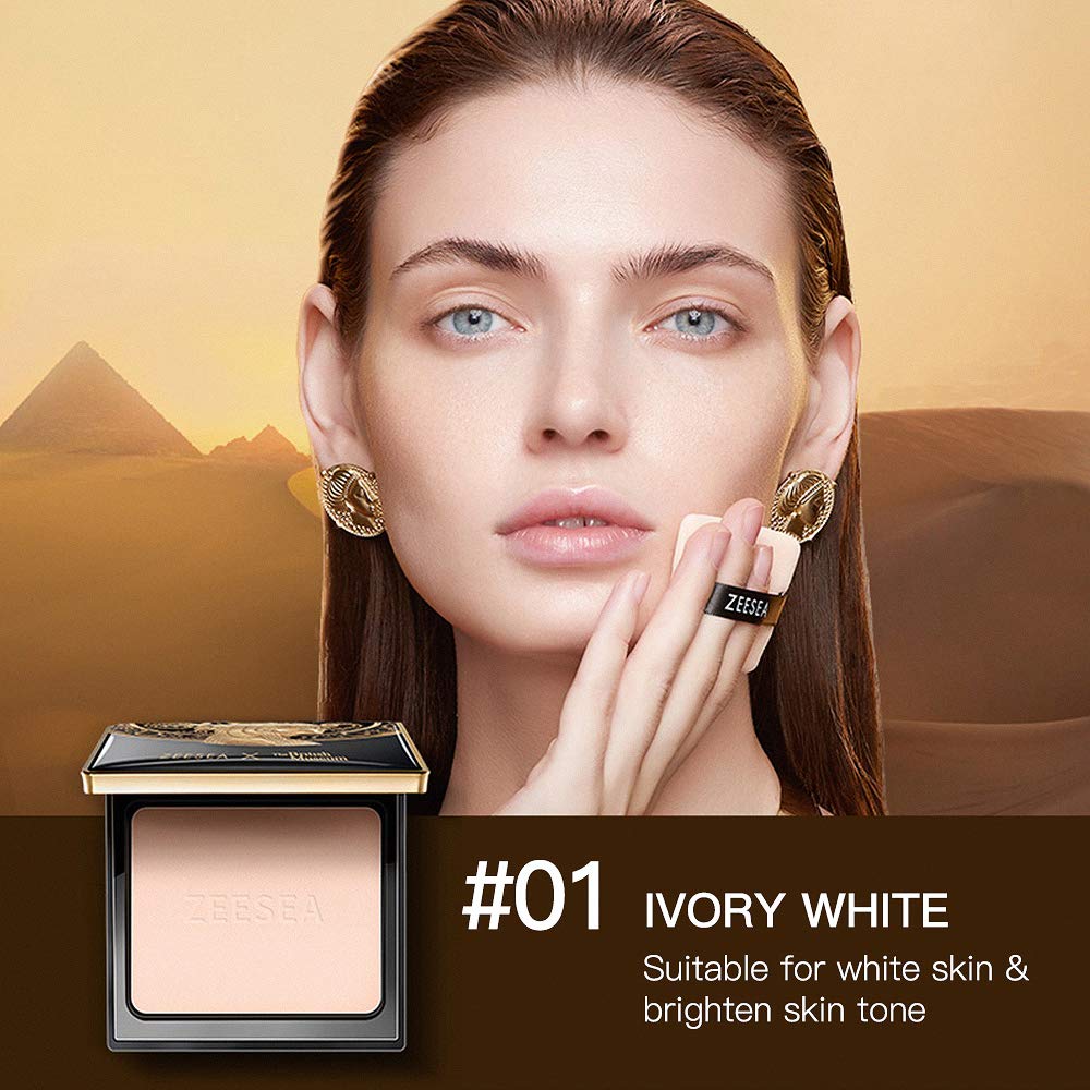 zeesea ivory white compact ideal for whitening tones and natural luminosity