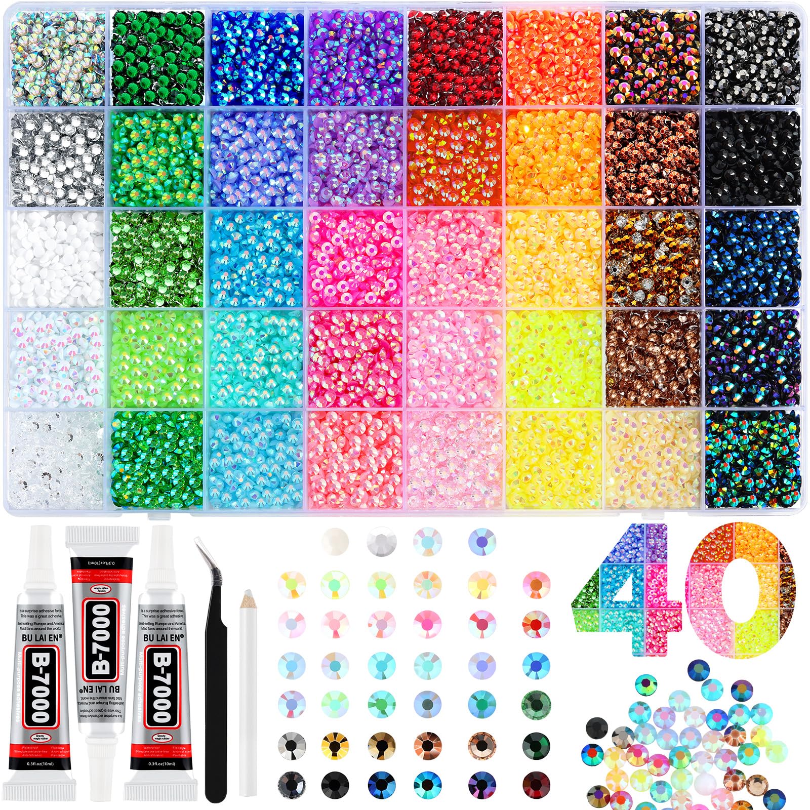 Zefy 4mm resin rhinestones close-up for bright craft accents